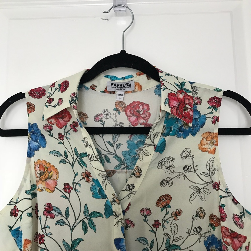 Express button up tank